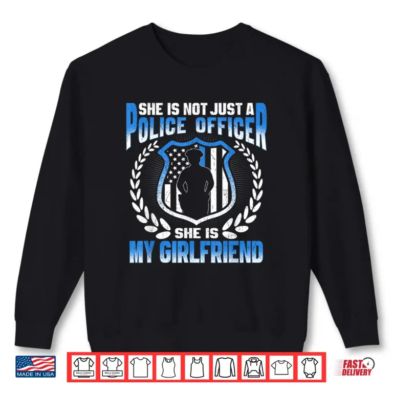 Sweatshirt My Partner Is a Police Officer Proud Police Partner Shirt