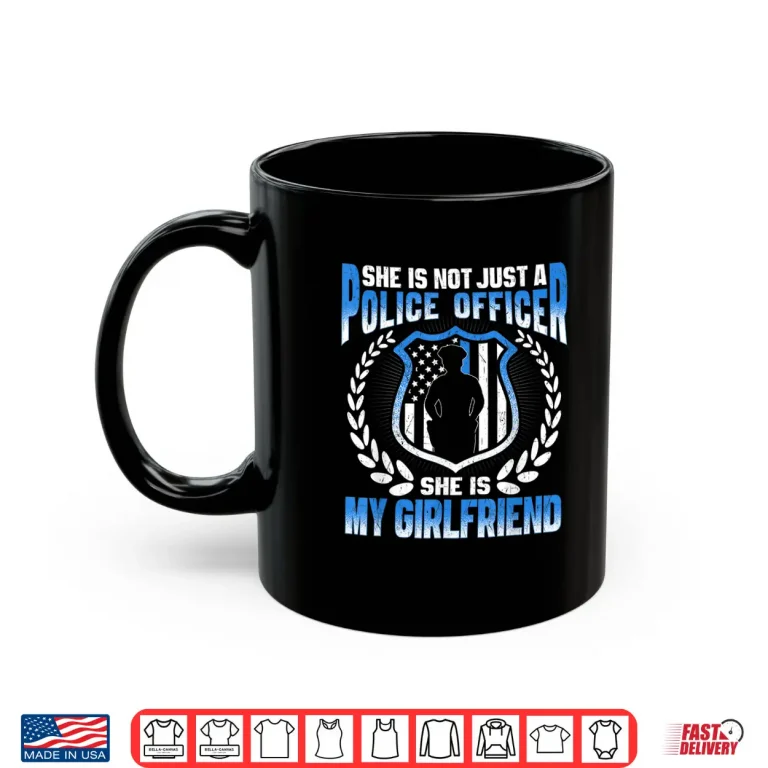Mug My Partner Is a Police Officer Proud Police Partner Shirt