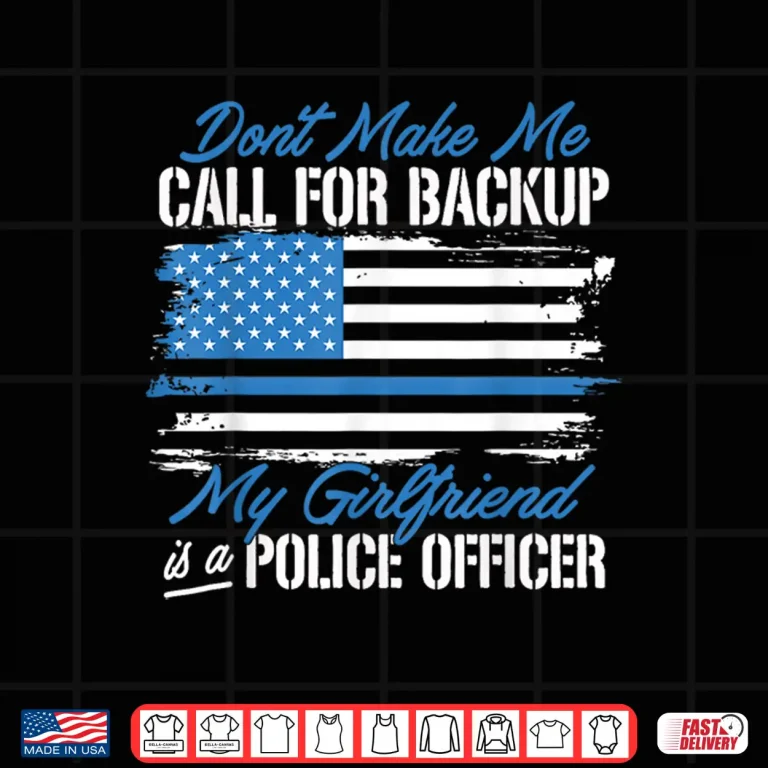 Design My Partner Is a Police Officer Funny Police Partner Shirt