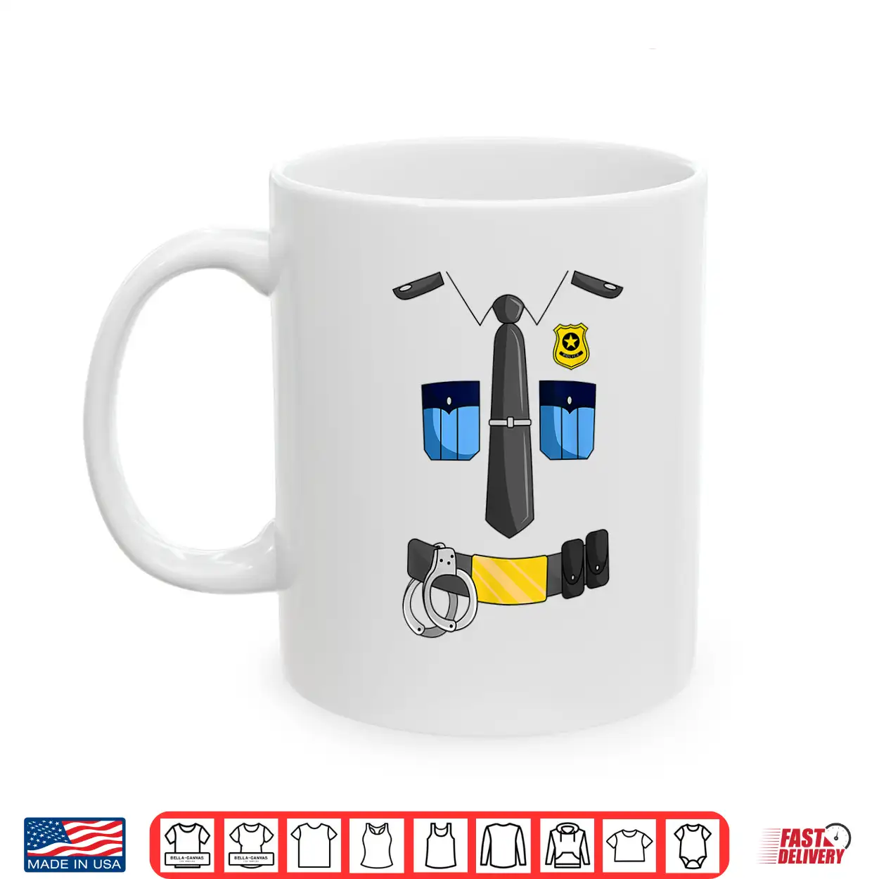 Police Officer Costume Policeman Cop Sheriff Halloween Shirt Police Officer Costume Policeman Cop Sheriff Halloween Shirt