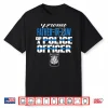 Proud Father In Law Of Police Officer Thin Blue Line Cop Shirt