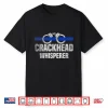 Crackhead Whisperer Usa Flag Blue Line Funny Police Officer Shirt