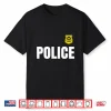 Cute Blue Police Costume Officer Halloween Ready Shirt