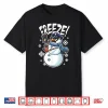Freeze Funny Snowman Christmas Police Officer Shirt
