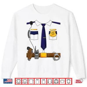 Sweatshirt Halloween Police Costume Policeman Police Officer Shirt