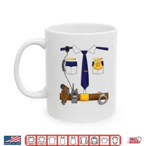 Mug Halloween Police Costume Policeman Police Officer Shirt