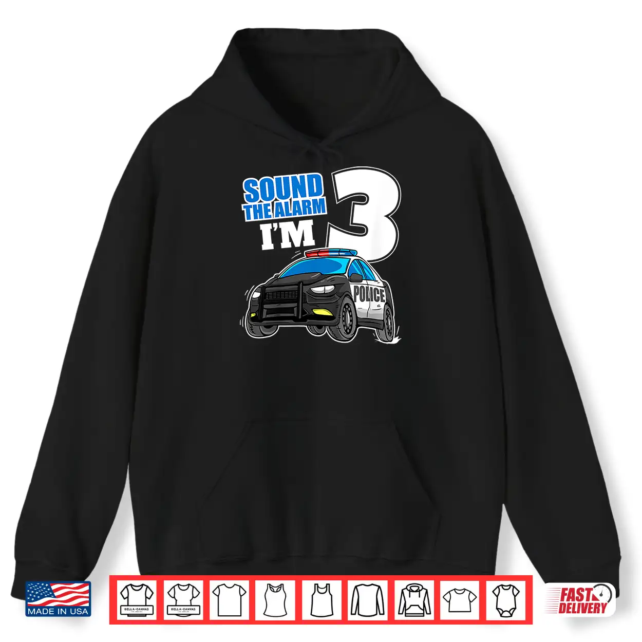 Police Car 3Rd Birthday 3 Cop Officer Shirt Police Car 3Rd Birthday 3 Cop Officer Shirt