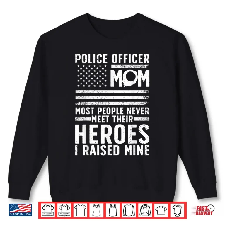 Sweatshirt Police Parent Art for Cop Parent Police Officer Lovers Shirt
