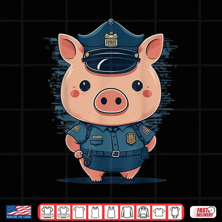 Design Police Officer Pig Cop on Police Pig Shirt