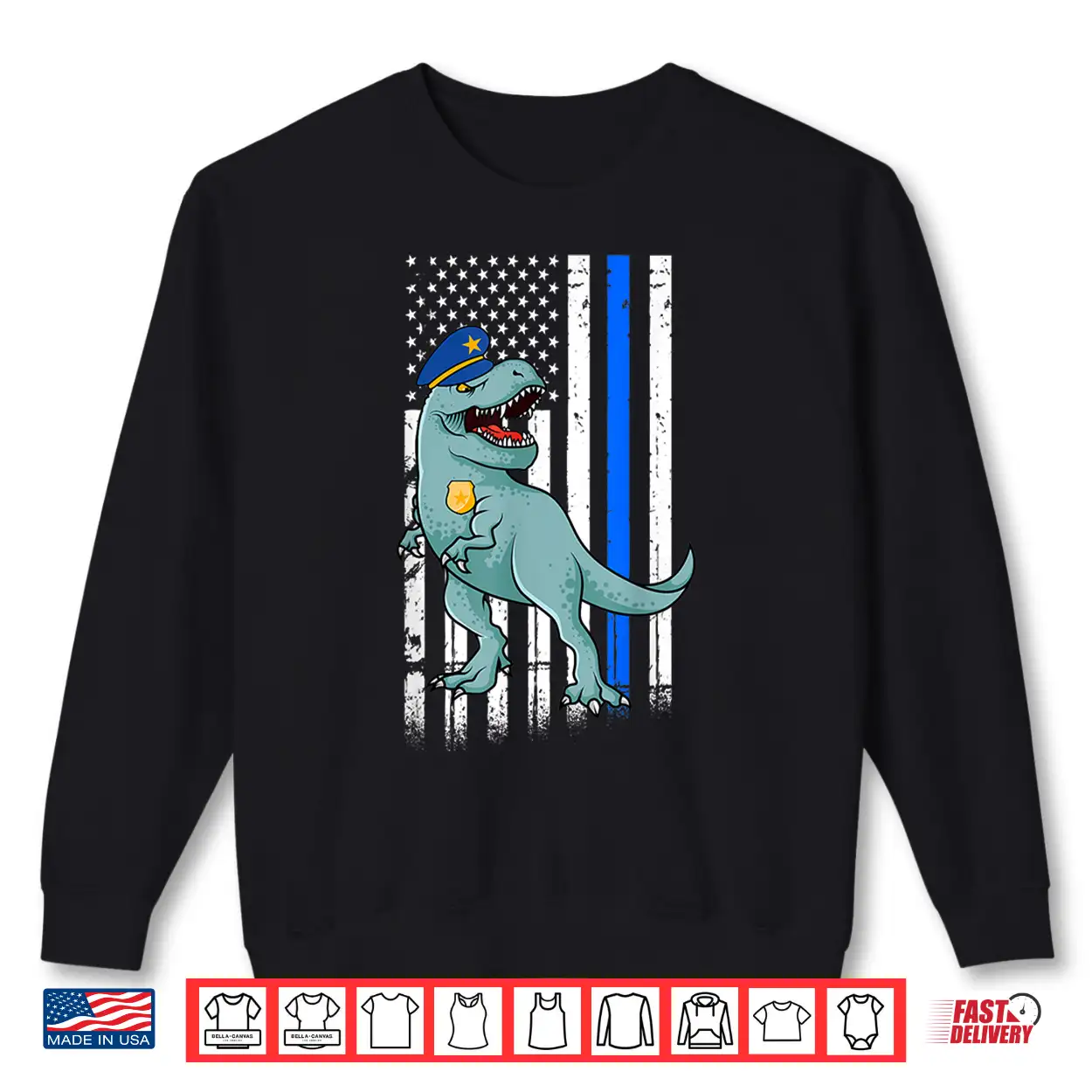 Police T Rex Dinosaur Back The Blue Law Enforcement Shirt Police T Rex Dinosaur Back The Blue Law Enforcement Shirt