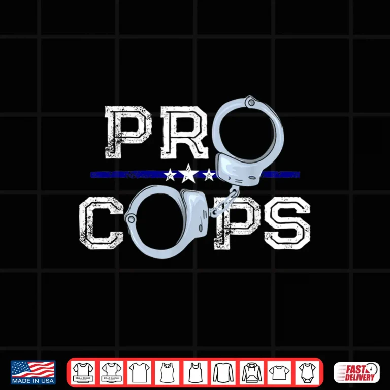 Design Pro Cops Blue Line Police Officer Supporter Shirt