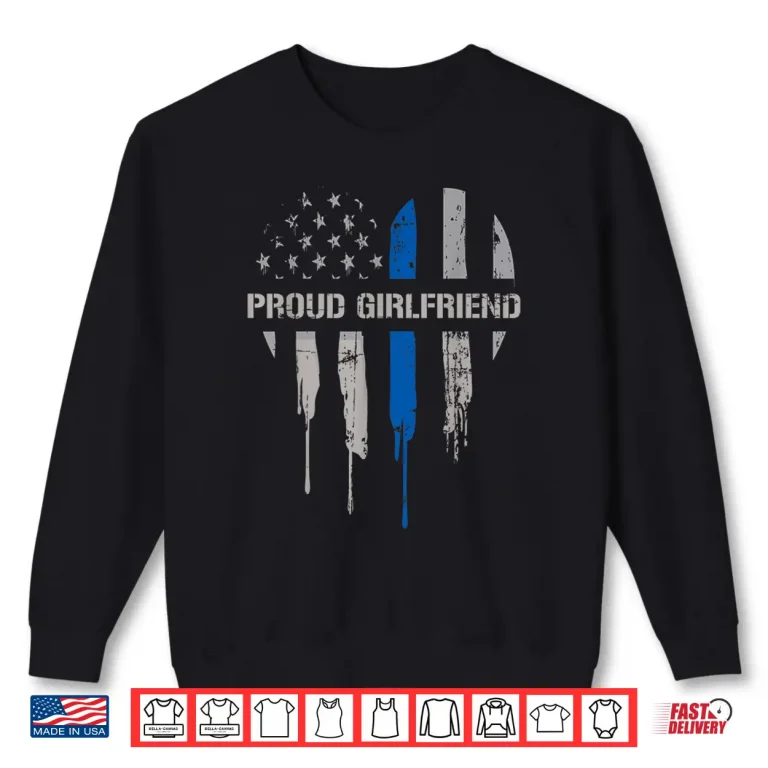 Sweatshirt Thin Blue Line Police T Shirt Police Officer Partner Gift