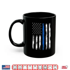 Mug USA Flag Police Support Patriotic Law Enforcement Officer Shirt