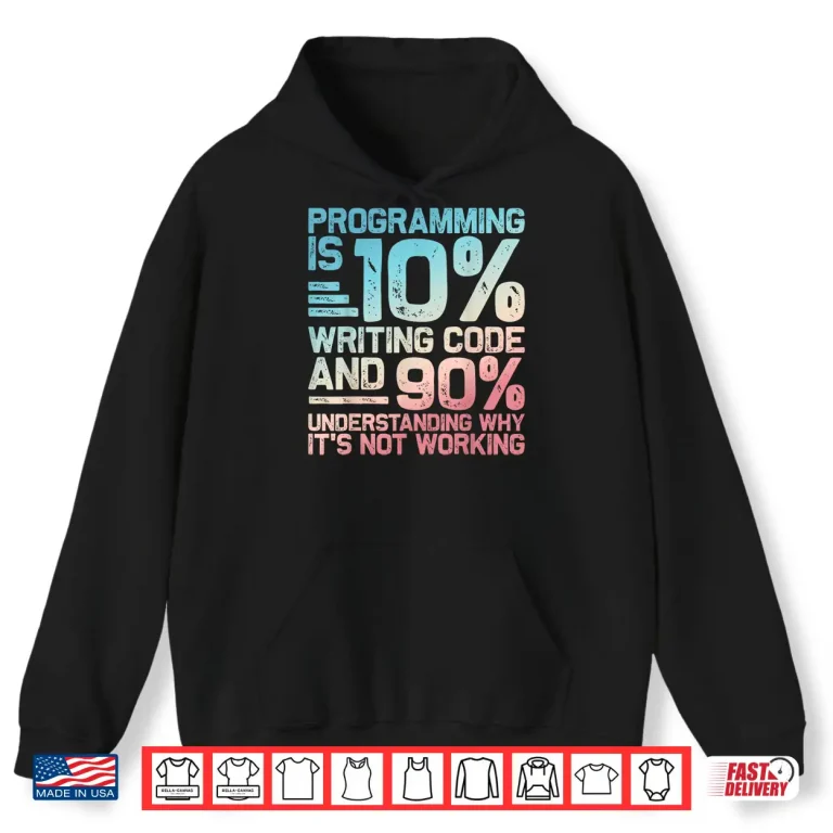 Hoodie Funny Programmer Development Coding Programmer Coder Shirt