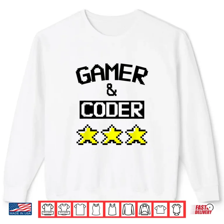Sweatshirt Gamer Coder. Gaming Coding Shirt