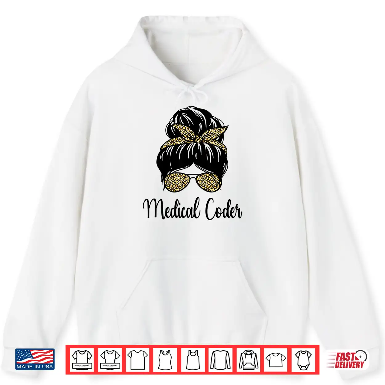 Medical Coder Life Messy Bun Leopard Medical Coding Shirt Medical Coder Life Messy Bun Leopard Medical Coding Shirt