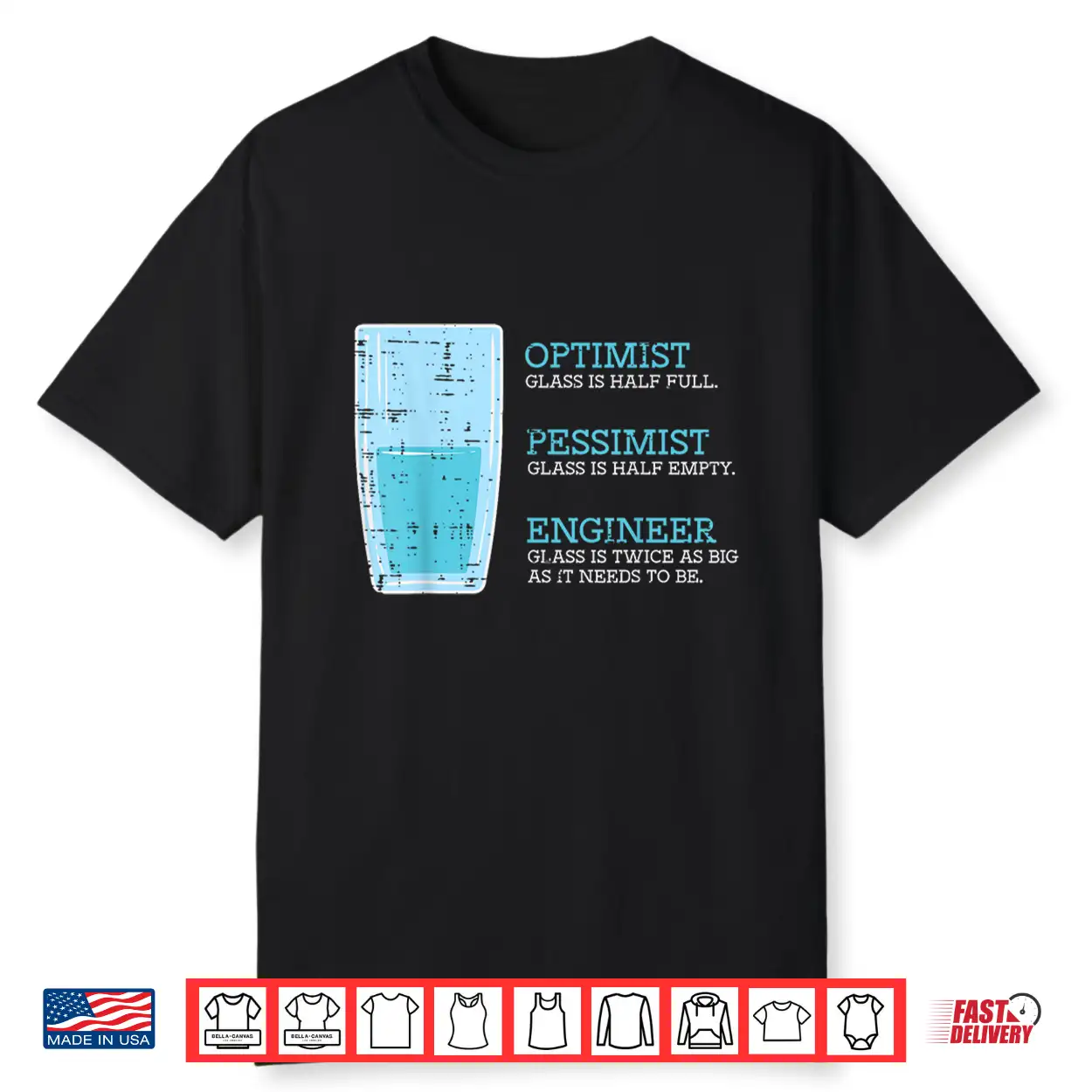 Optimist Pessimist Engineer Glass It Computer Tech Men Women Shirt Optimist Pessimist Engineer Glass It Computer Tech Men Women Shirt
