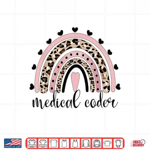 Design Medical Coder Rainbow Medical Coding Clinical Coder Shirt