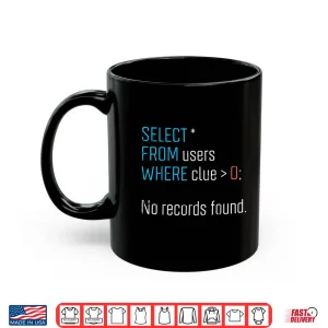 Programmer Select From Users Where Sql Database It Men Women Shirt 3 Mug Programmer Select From Users Where Sql Database It Men Women Shirt