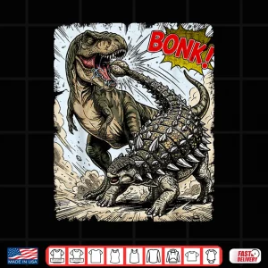 Design Bonk Dinosaur Prehistoric Ankylosaurus Dino Meme Shirt