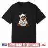 Cool Teddy Bear In Bathrobe Graphic Shirt