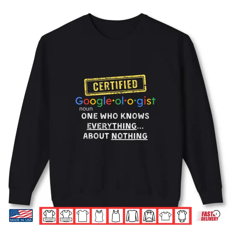 Sweatshirt Certified Online Expert Funny Gag Gift Shirt