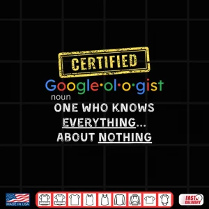 Design Certified Online Expert Funny Gag Gift Shirt