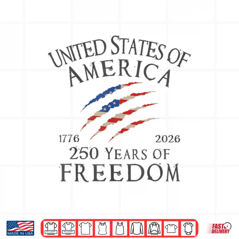 Design America 250th Anniversary 250 Years Of Freedom Shirt