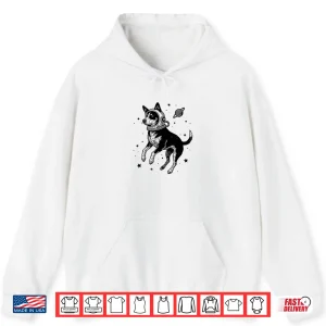 Hoodie Australian Cattle Dog Astronaut Outer Space Dog Shirt