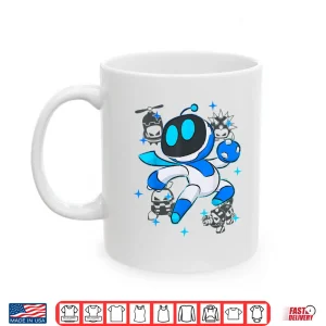 Mug Astrobot Playstations Astro Bot Fighting Enemies In Space Shirt