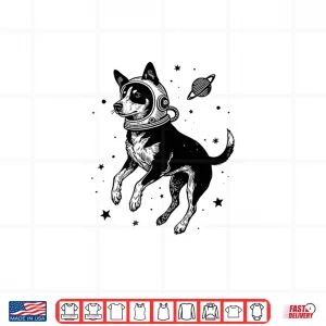 Design Australian Cattle Dog Astronaut Outer Space Dog Shirt