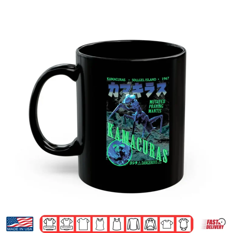 Mug Godzilla Kamacuras Vintage Monster Poster Movie Shirt
