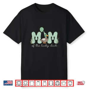Mom  Dad Of The Lucky Duck First Birthday Matching Shirt