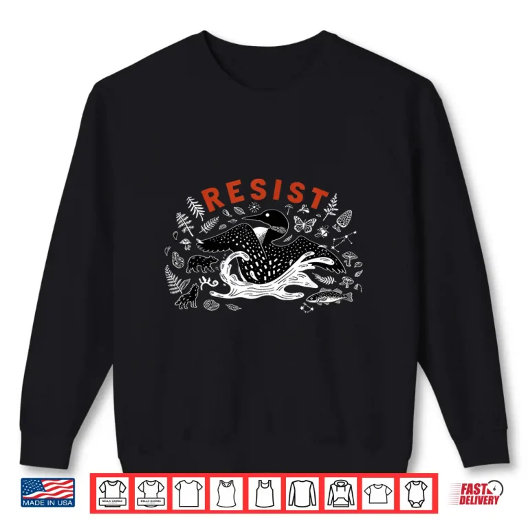 Sweatshirt Minnesota Loon Resistance Funny Rebel Loon Ice Shirt