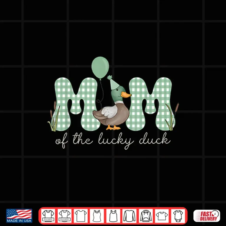 Design Mom Dad Of The Lucky Duck First Birthday Matching Shirt