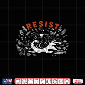 Design Minnesota Loon Resistance Funny Rebel Loon Ice Shirt