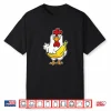 Surprised Chicken Banana Funny Fruit Animal Mashup Shirt