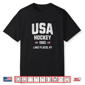 Usa Hockey 1980 Vintage Sports Design Shirt