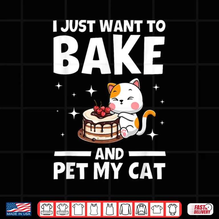 Design Cat Baking Design Cake Baker Baking Lover Shirt