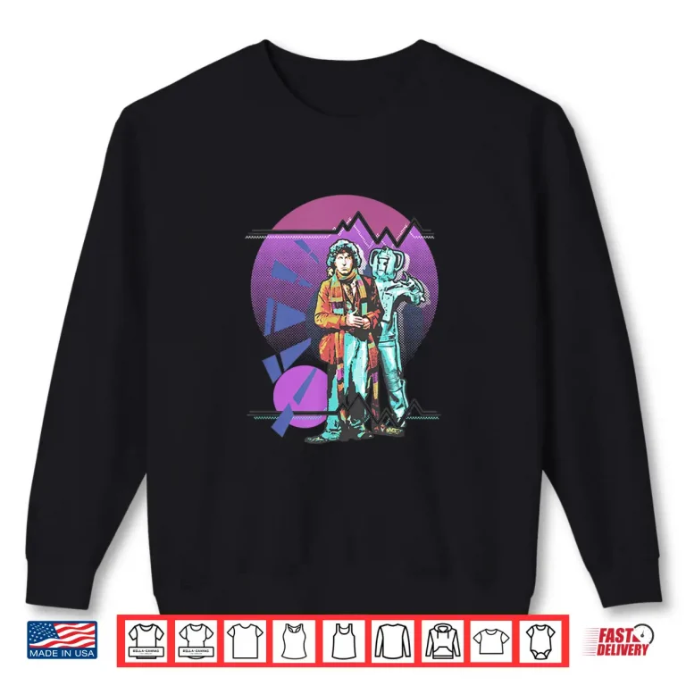 Sweatshirt Doctor Who Pop Art 4Th Doctor Baker Shirt