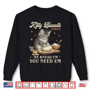 Sweatshirt Kitty Biscuits Bakery Cat Lover Kitten Shirt