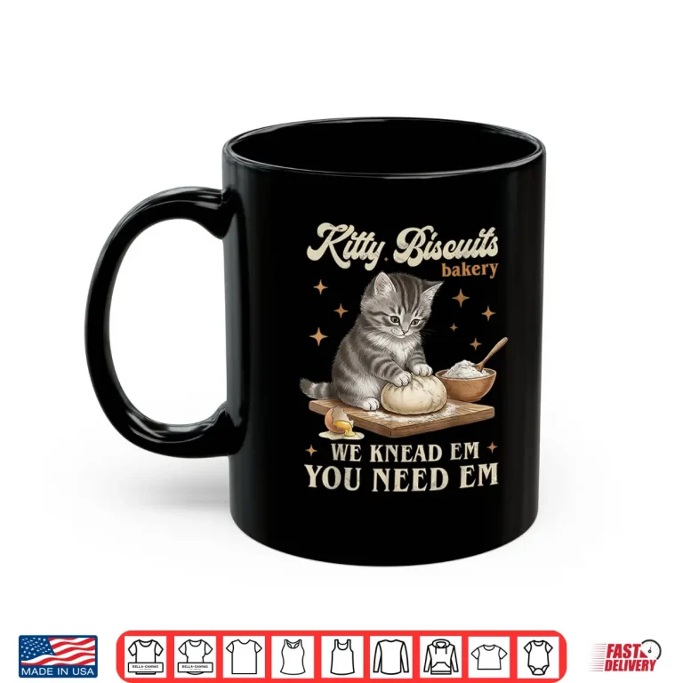 Mug Kitty Biscuits Bakery Cat Lover Kitten Shirt
