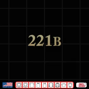 Design Sherlock Holmes Books 221B Baker Street Shirt