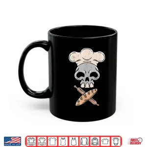 Mug Baker Skull Baking Bread Making Shirt 1