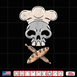 Design Baker Skull Baking Bread Making Shirt 1