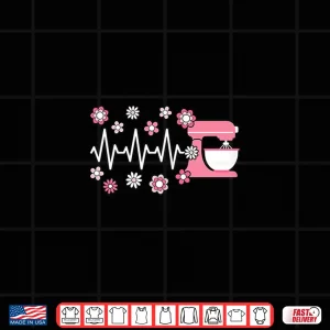 Design Baking Heartbeat Bake Lover Baker Shirt 1