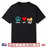 Cheesecake Peace Love Cheese Cake Dessert Sweets Bakery Shirt