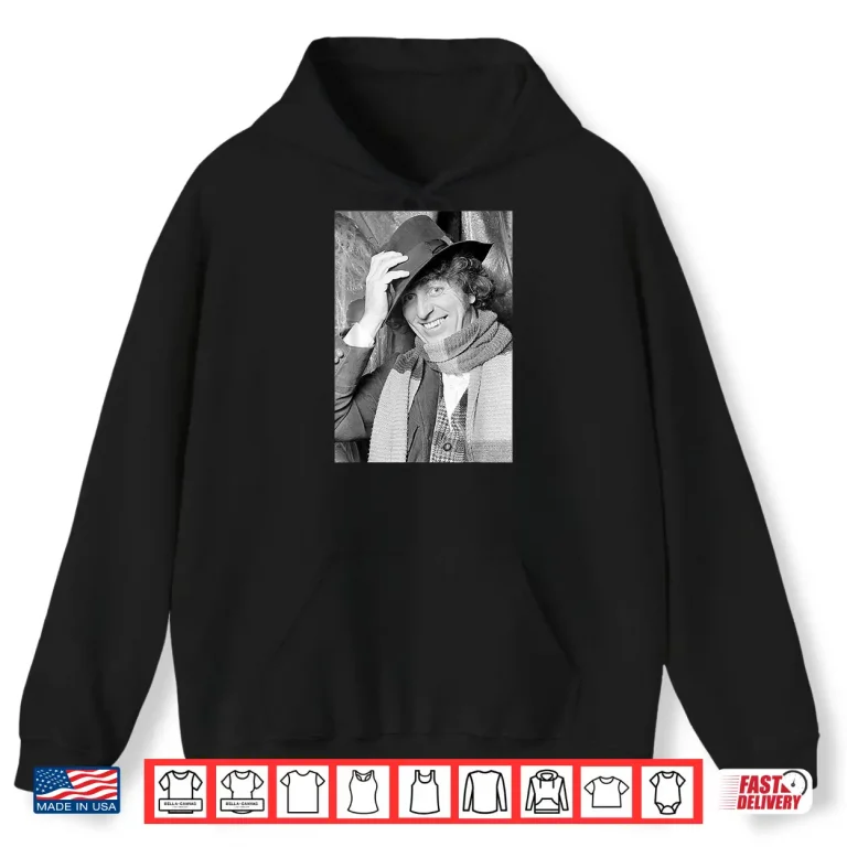 Hoodie Tom Baker 4Th Doctor Who 1975 Shirt 1