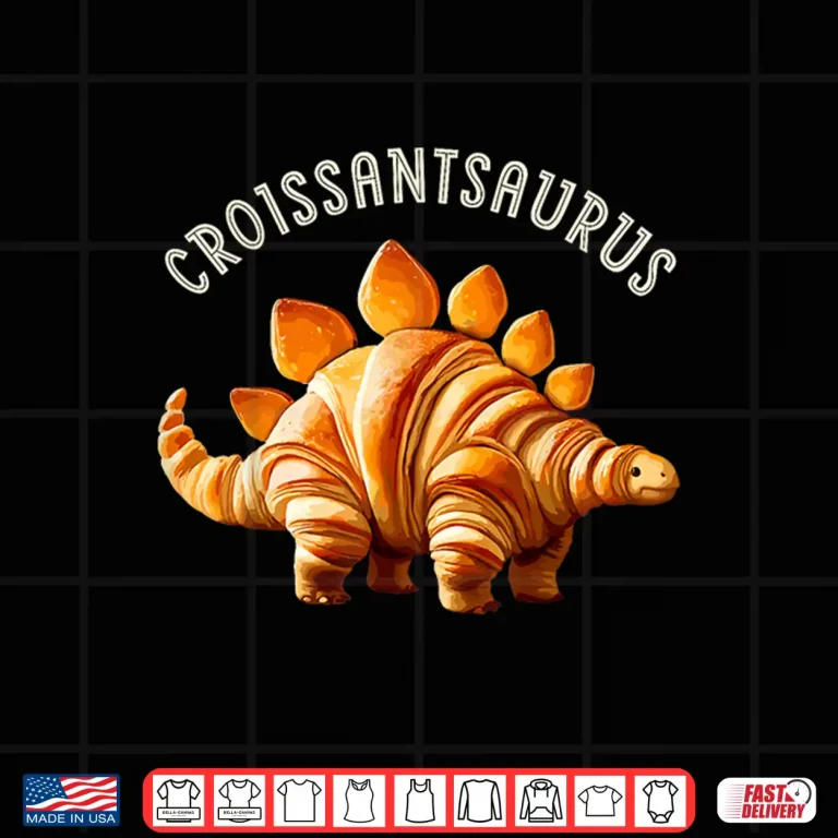 Design Dinosaur Croissant Bakery Lovers Shirt