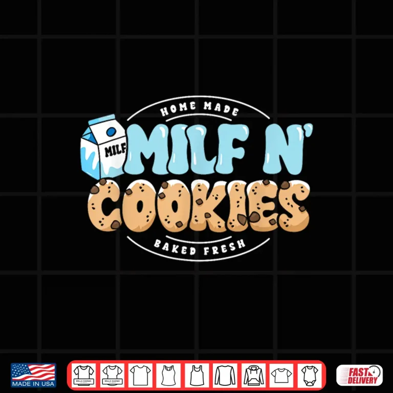 Design Milk And Cookies Lover Milk Baker Shirt